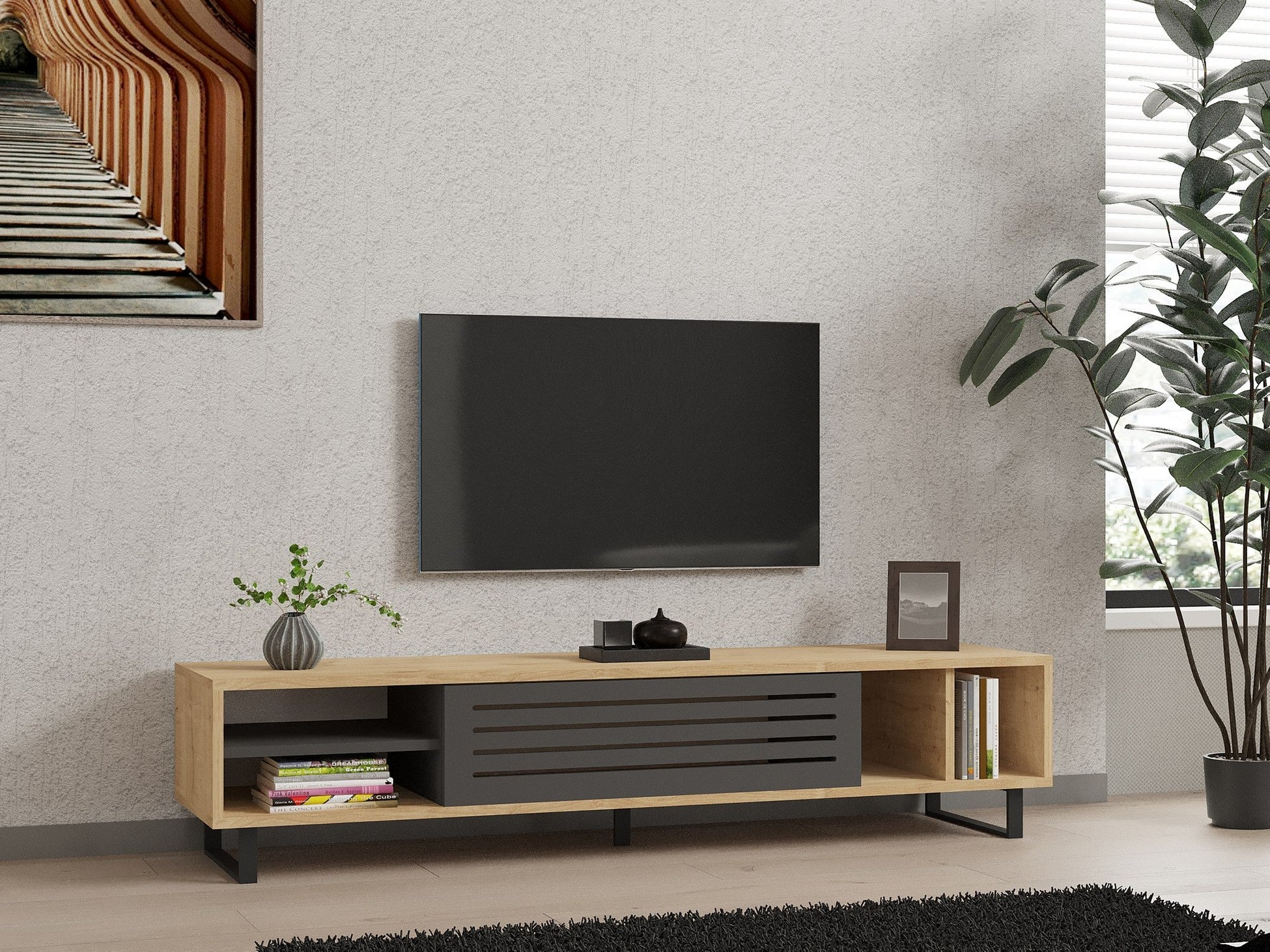 Meuble TV Safir - Sapphire, Anthracite