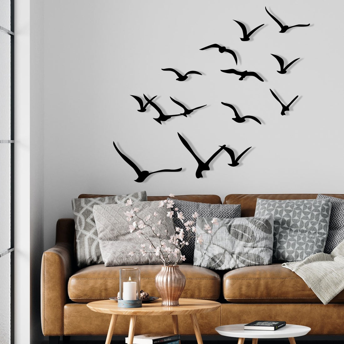 Accessoire mural en métal décoratif Migration