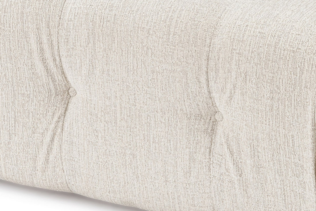 Canapé d'angle Doblo 3 Seater with Pouffe ( L1-O1-1R-Pouffe) - Cream