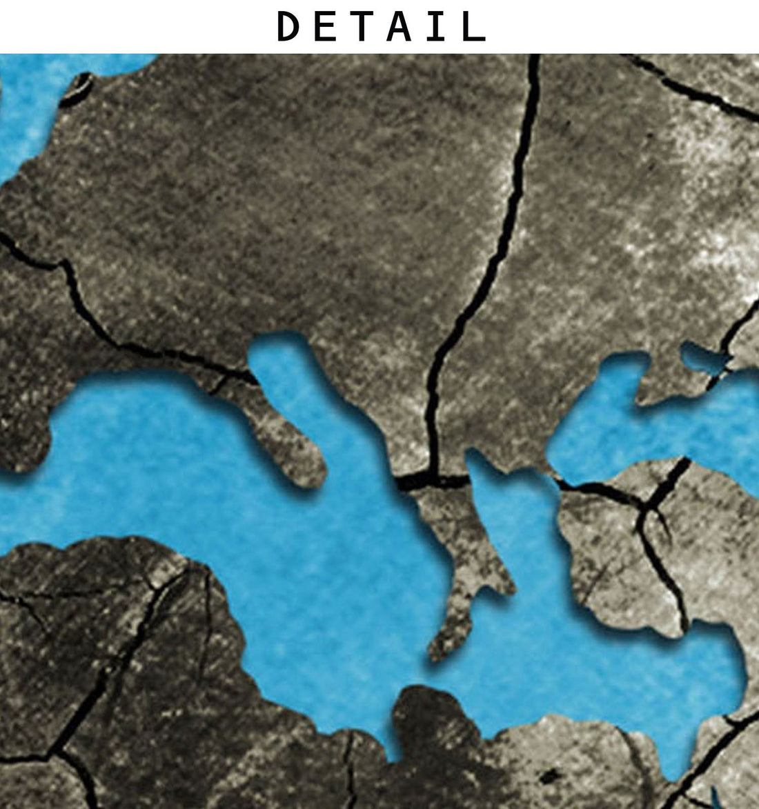 Peinture mdf encadrée décorative Map057