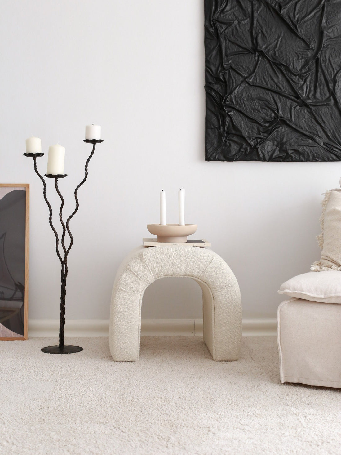 Pouf Nu Teddy - Cream