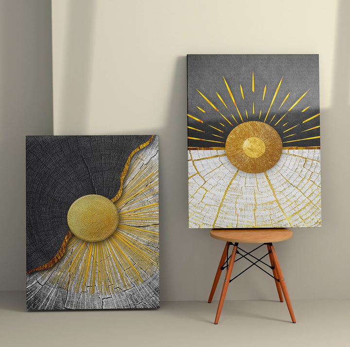 Peinture décorative en toile (2 pièces) 2KNV4291 - 50 x 70