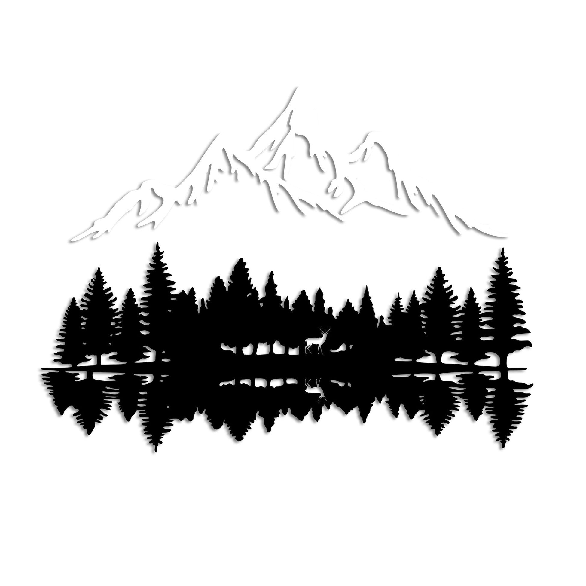 Accessoire mural en métal décoratif Nature And Mountain - 12