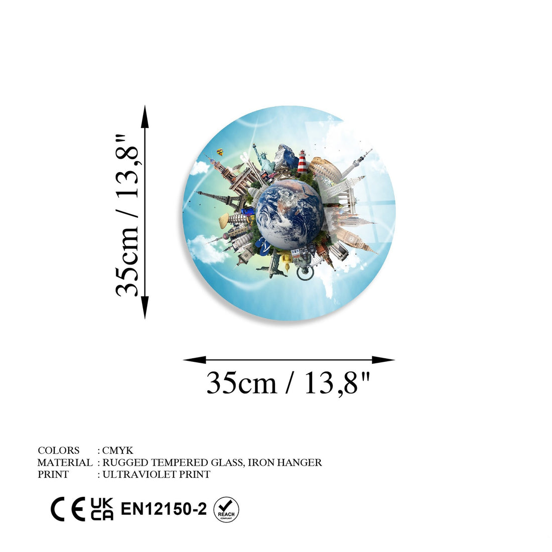 Peinture en verre trempé décoratif UV-1149