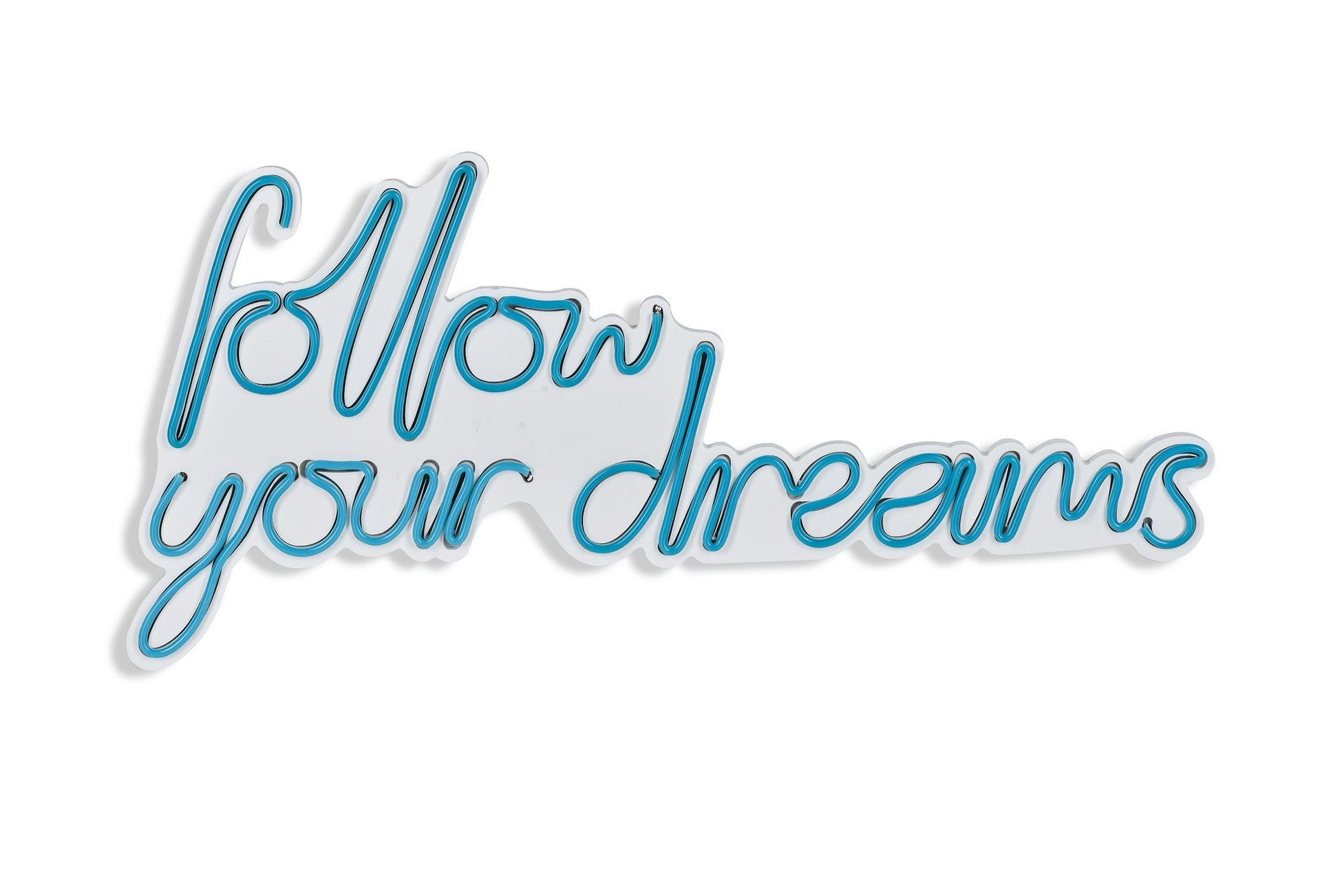 Éclairage LED en plastique décoratif Follow Your Dreams - Blue