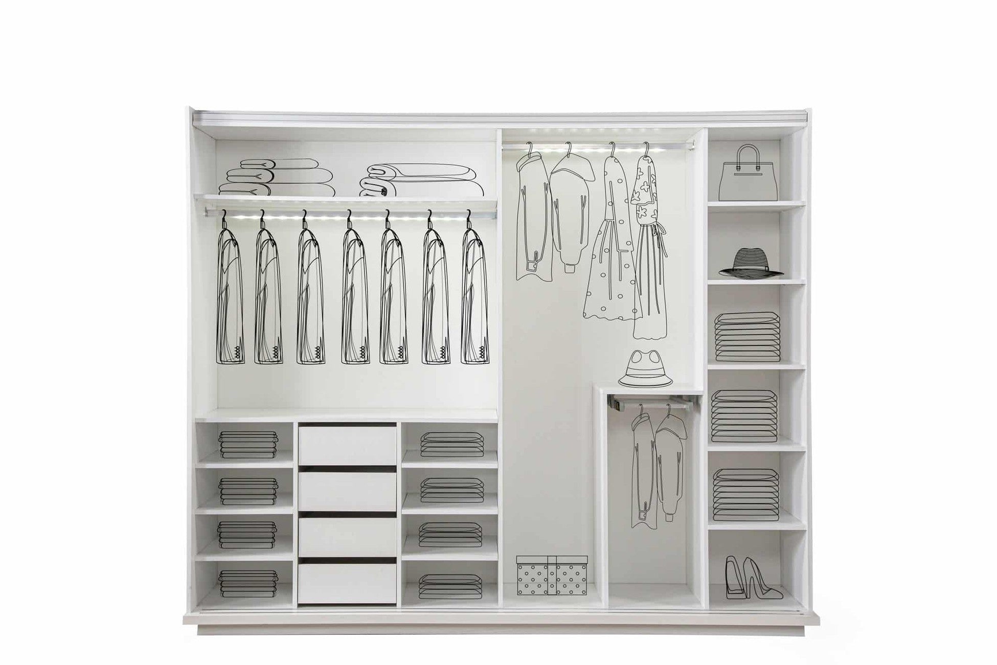 Armoire coulissante Golf 260x66x220