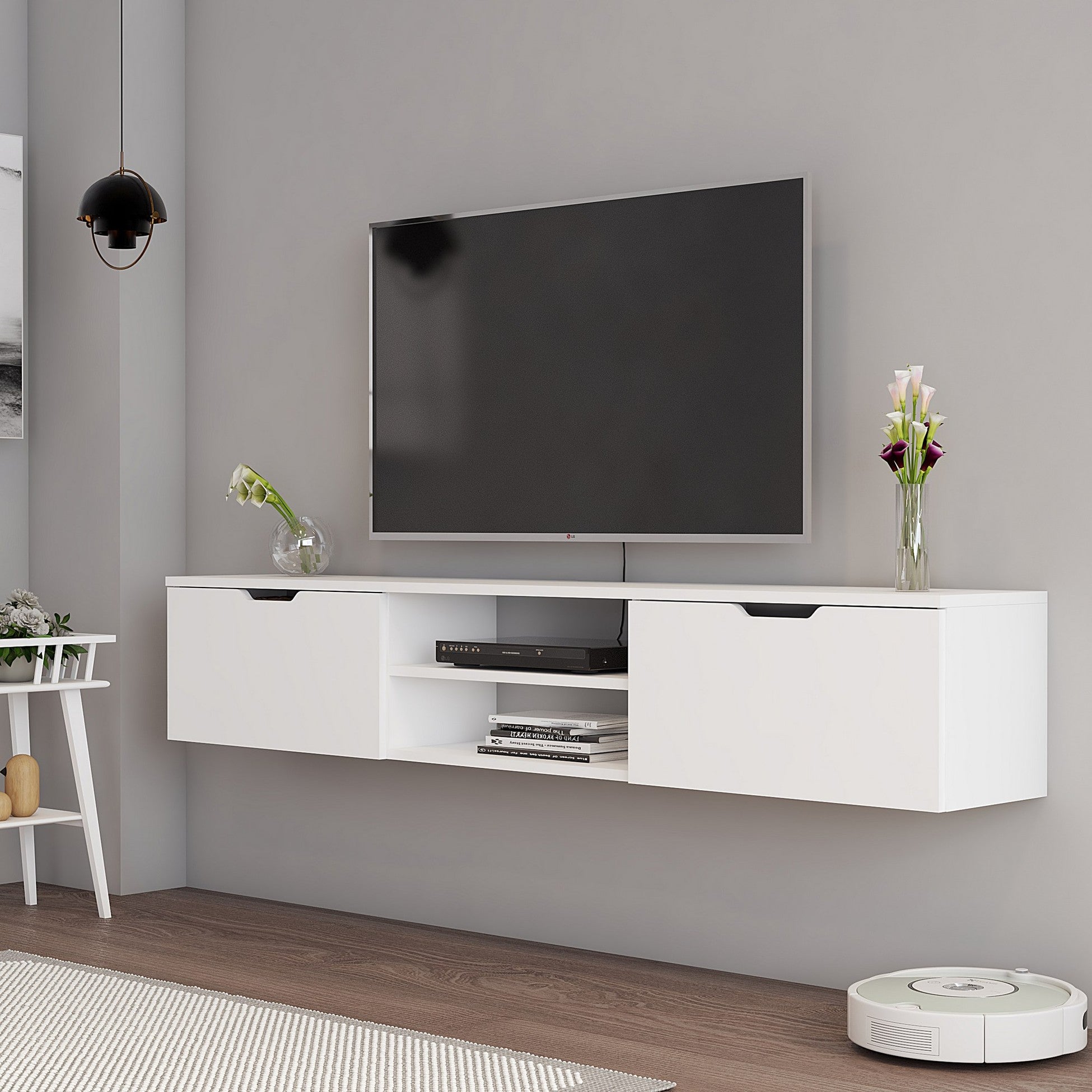 Unité de télévision Denoya 2 TV Unit - White v2