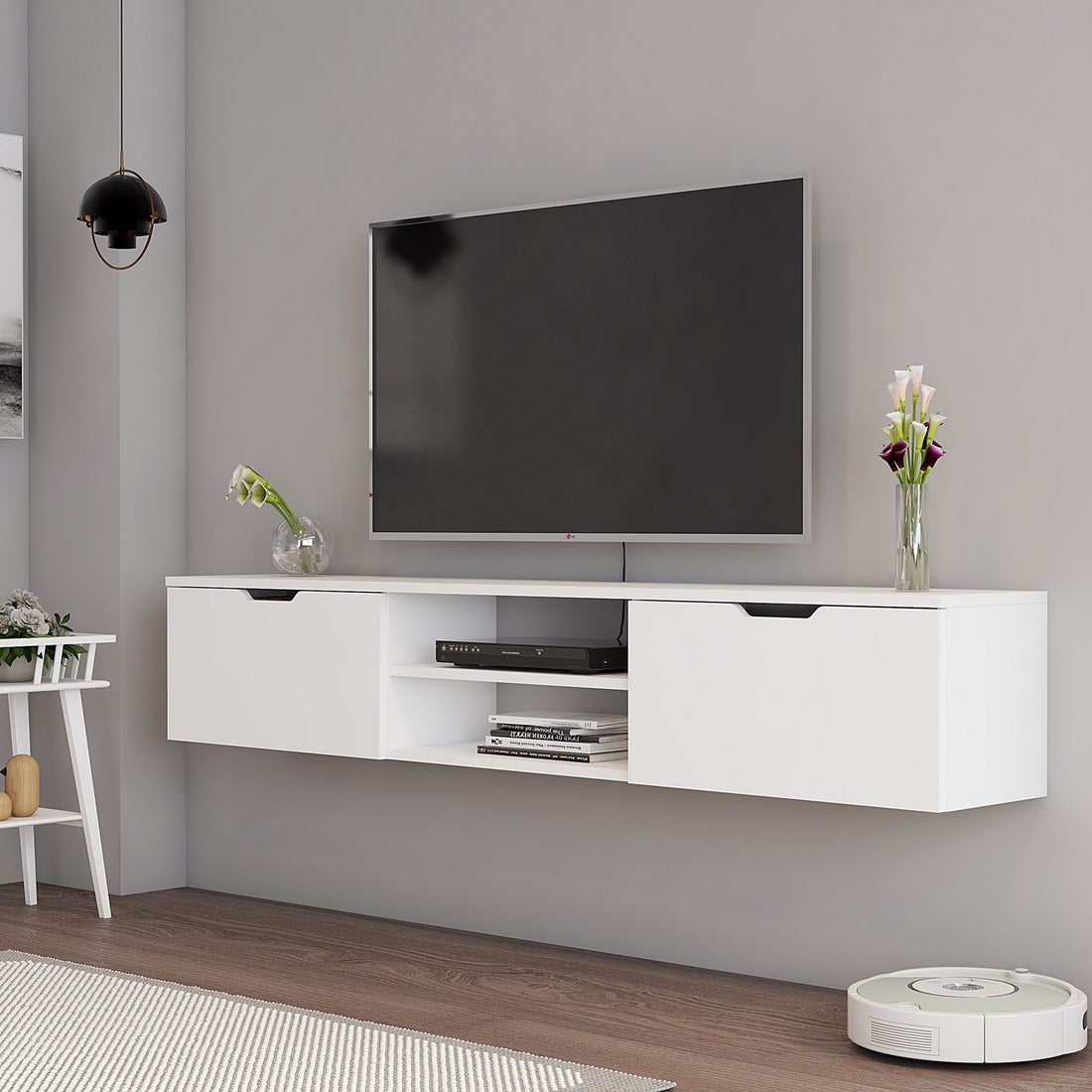Unité de télévision Denoya 2 TV Unit - White v2