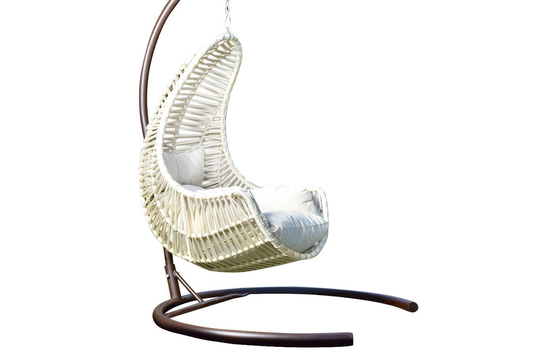 Chaise de balançoire unique de jardin Kule - Cream