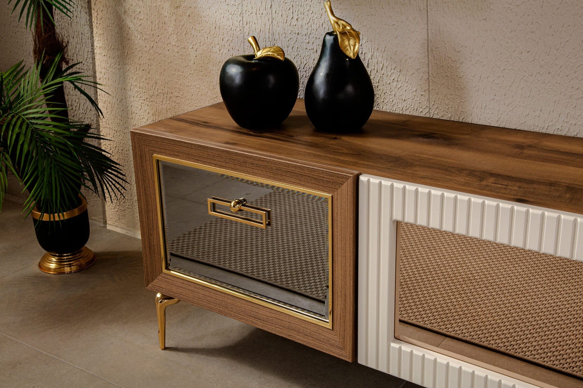 Asil Meuble Tv Avec Cheminée 220x45x190