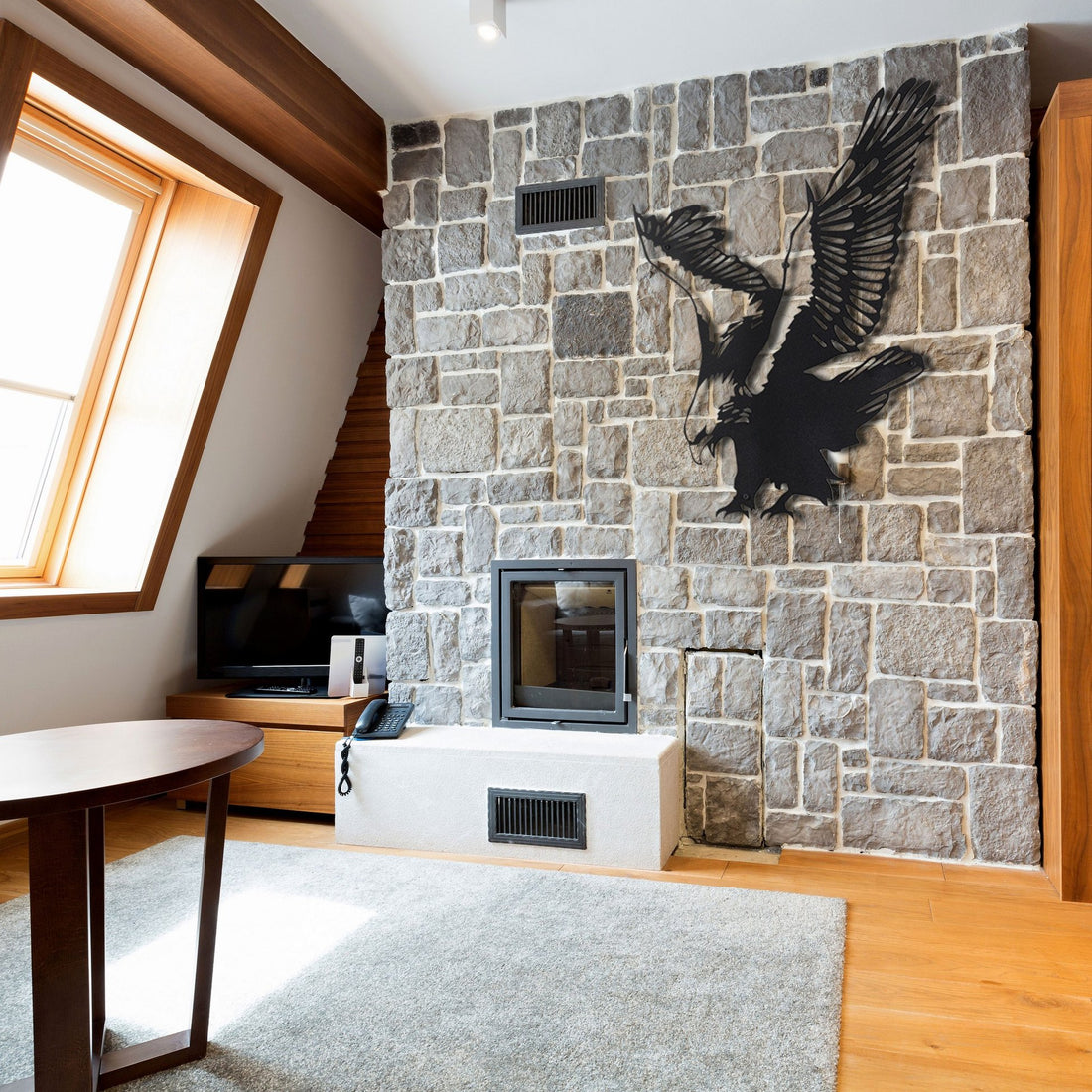 Accessoire mural en métal décoratif Eagle