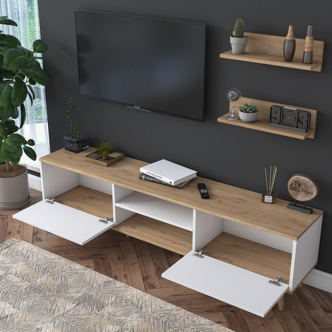 Unité de télévision M48 - 1043 - Walnut