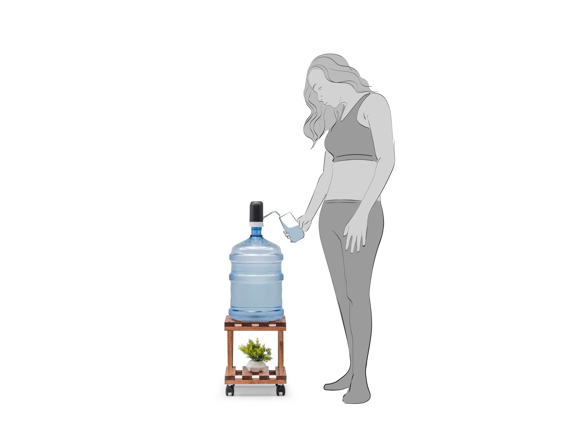 support en bois pour carafe