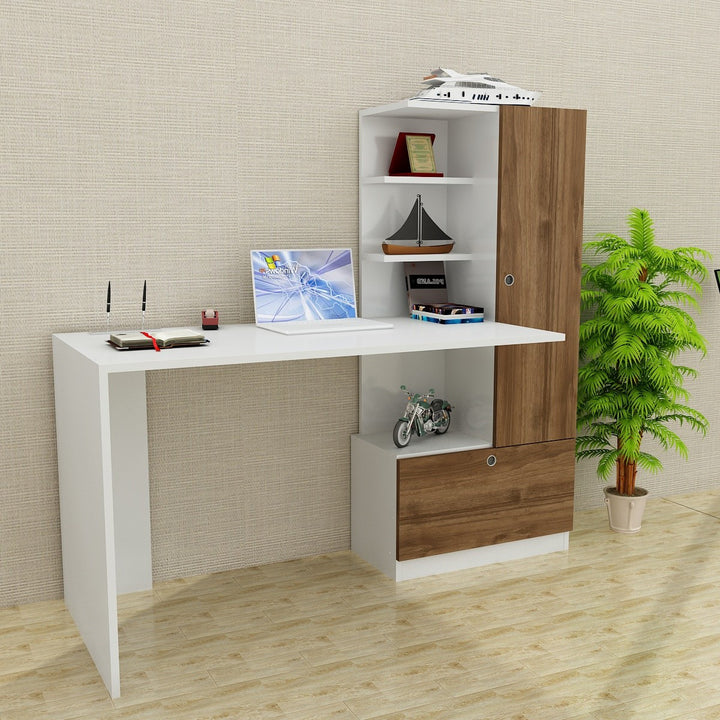 Bureau d'étude Merinos - White, Walnut