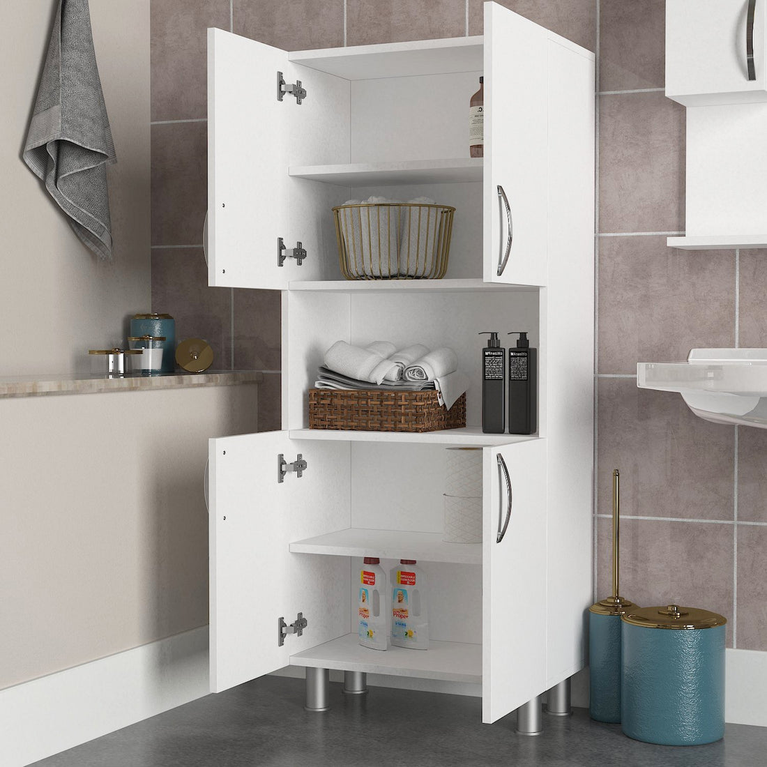 Armoire de toilette William - White