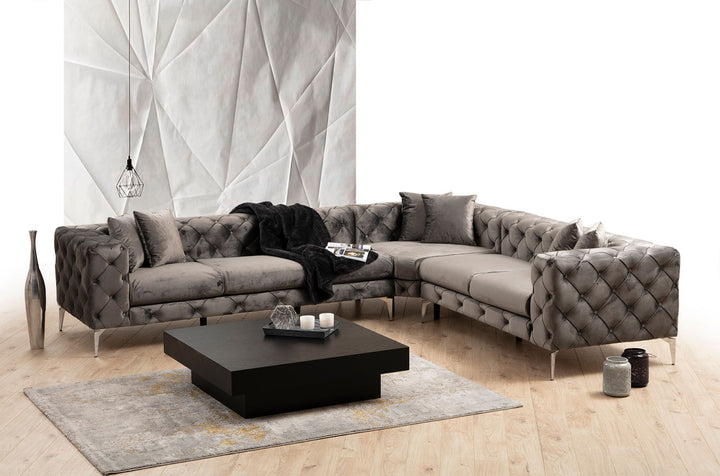 Canapé d'angle Como Right - Anthracite