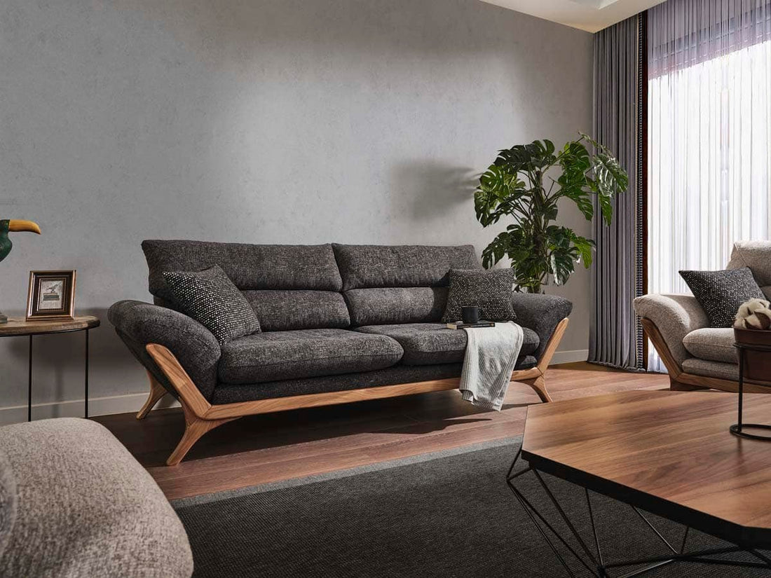 Panama Canapé Anthracite 3 Places