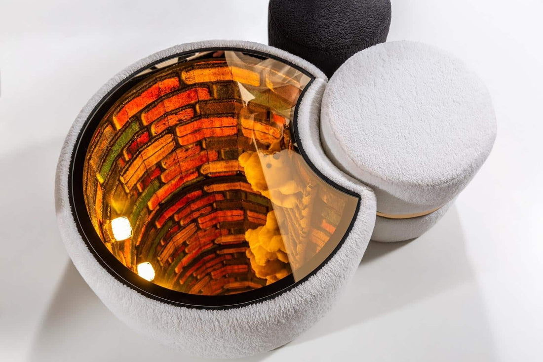 Teddy Table Basse + avec 2 Pouf