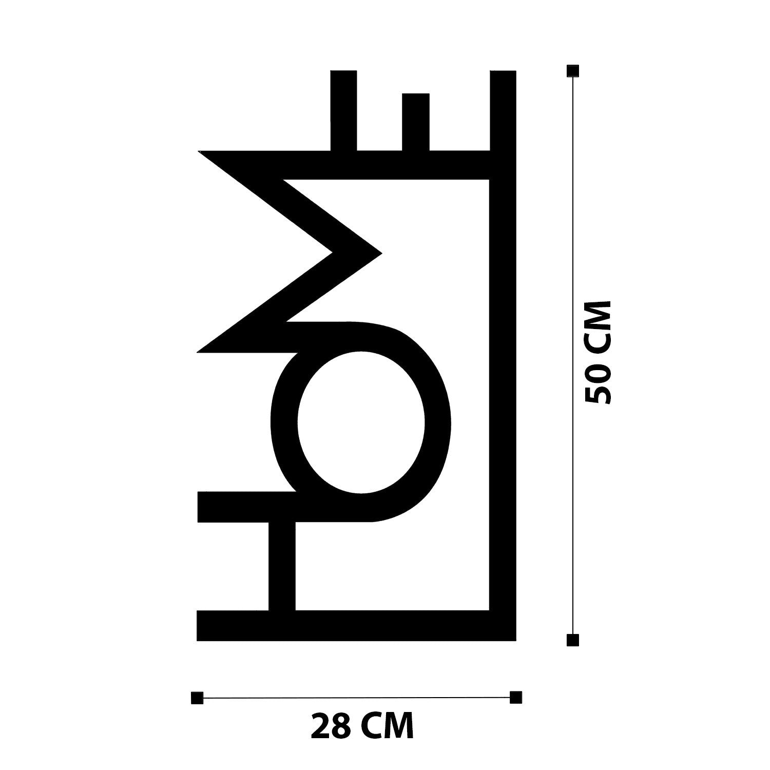 Accessoire mural en métal décoratif Home