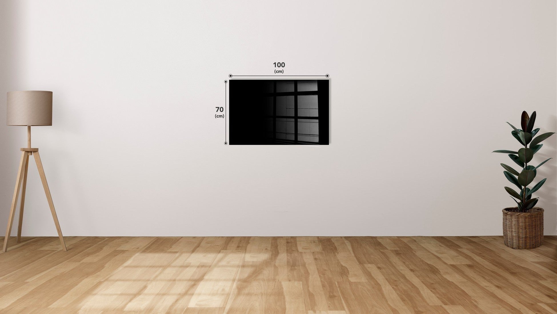 Peinture en verre trempé décoratif UV-009 - 70 x 100