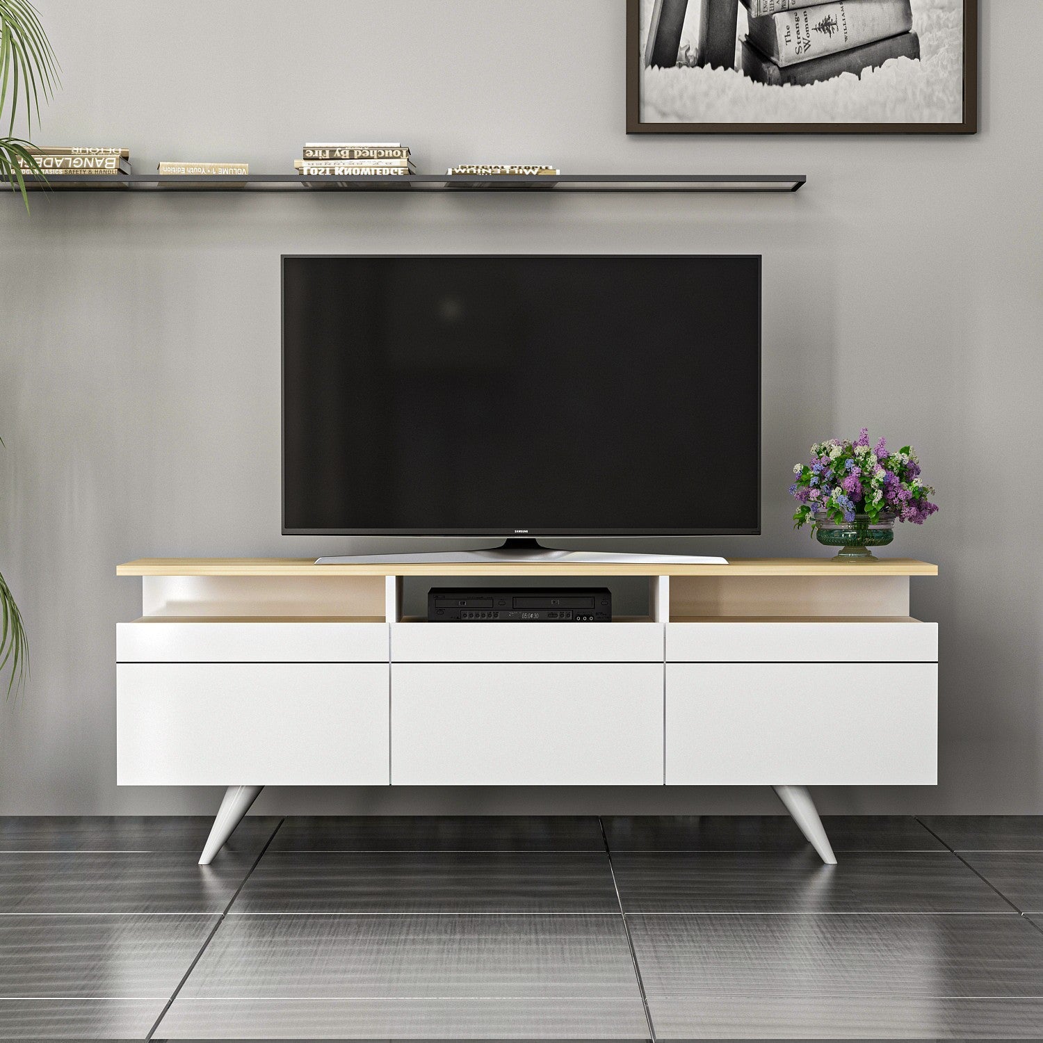 Meuble TV Berlin 150 - White