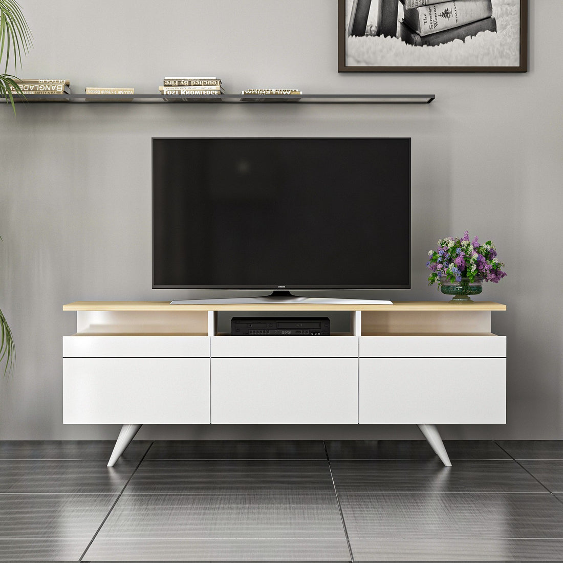 Meuble TV Berlin 150 - White