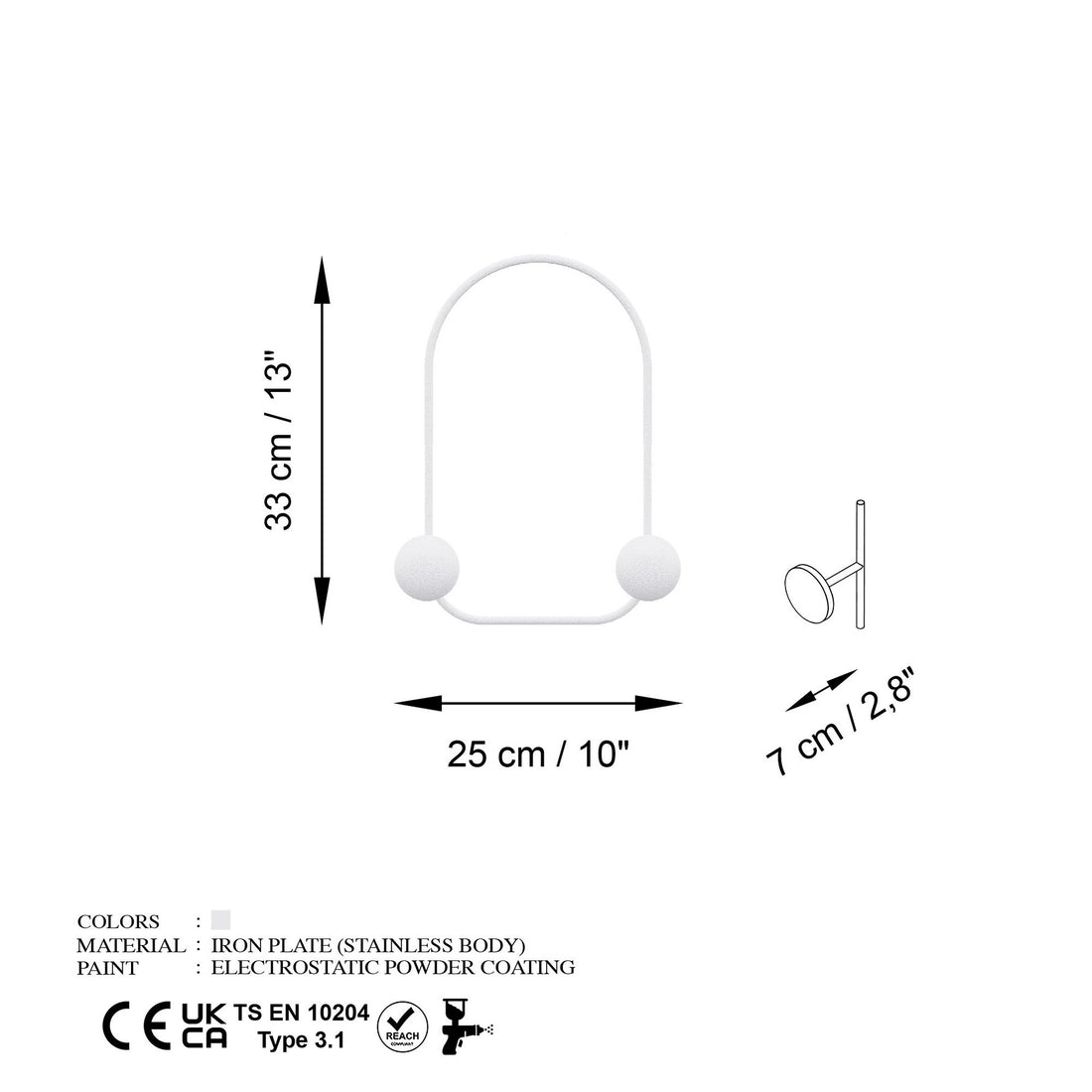 Crochet mural en métal Frog-B