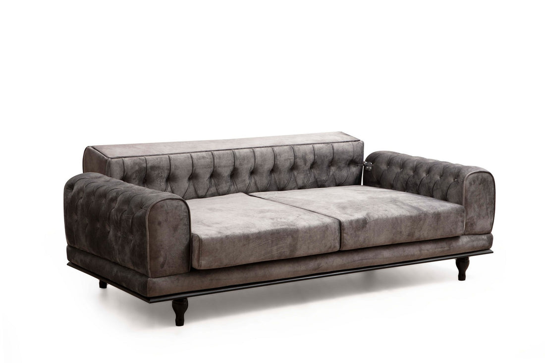 Canapé de 3 places Arredo Capitone - Anthracite