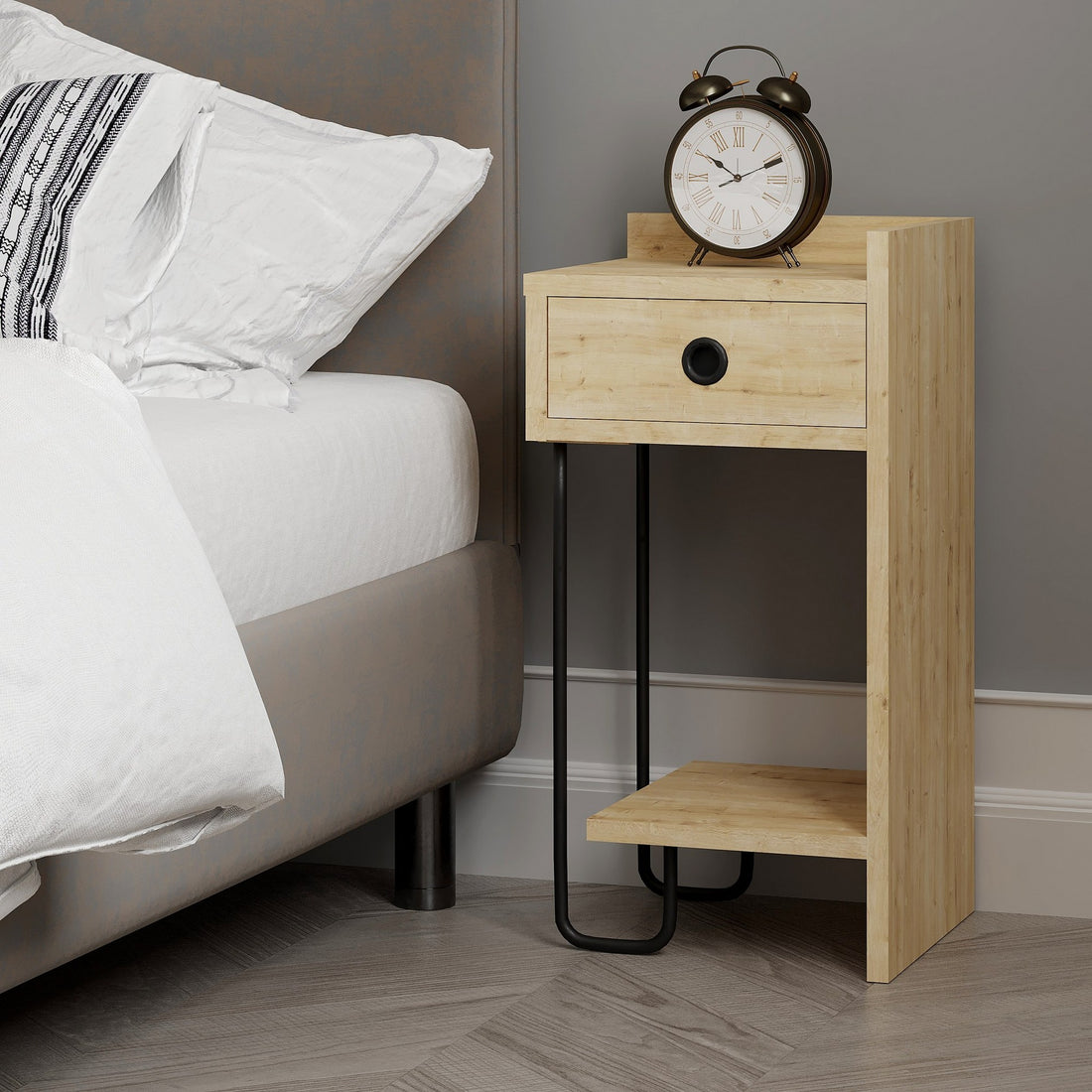 La table de nuit Sirius Right - Oak