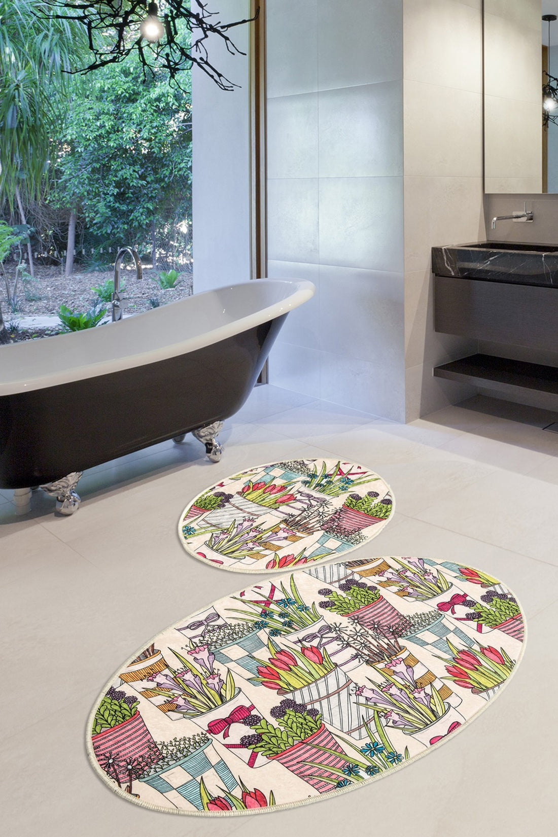 Ensemble de bain (2 pièces) Flowerpot Djt