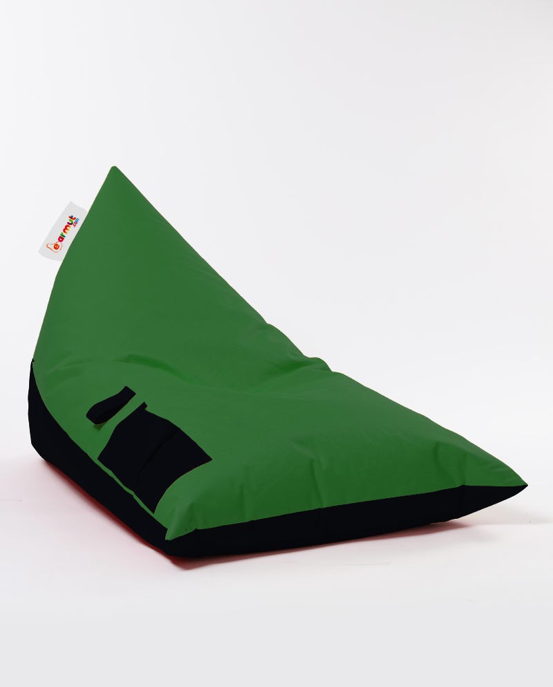 Pouf de jardin Pyramid Large Double Color Bed Pouf - Green