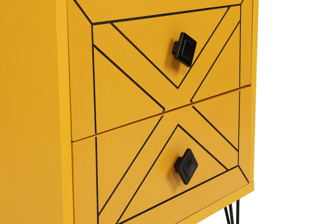 Table de chevet Luna - Yellow