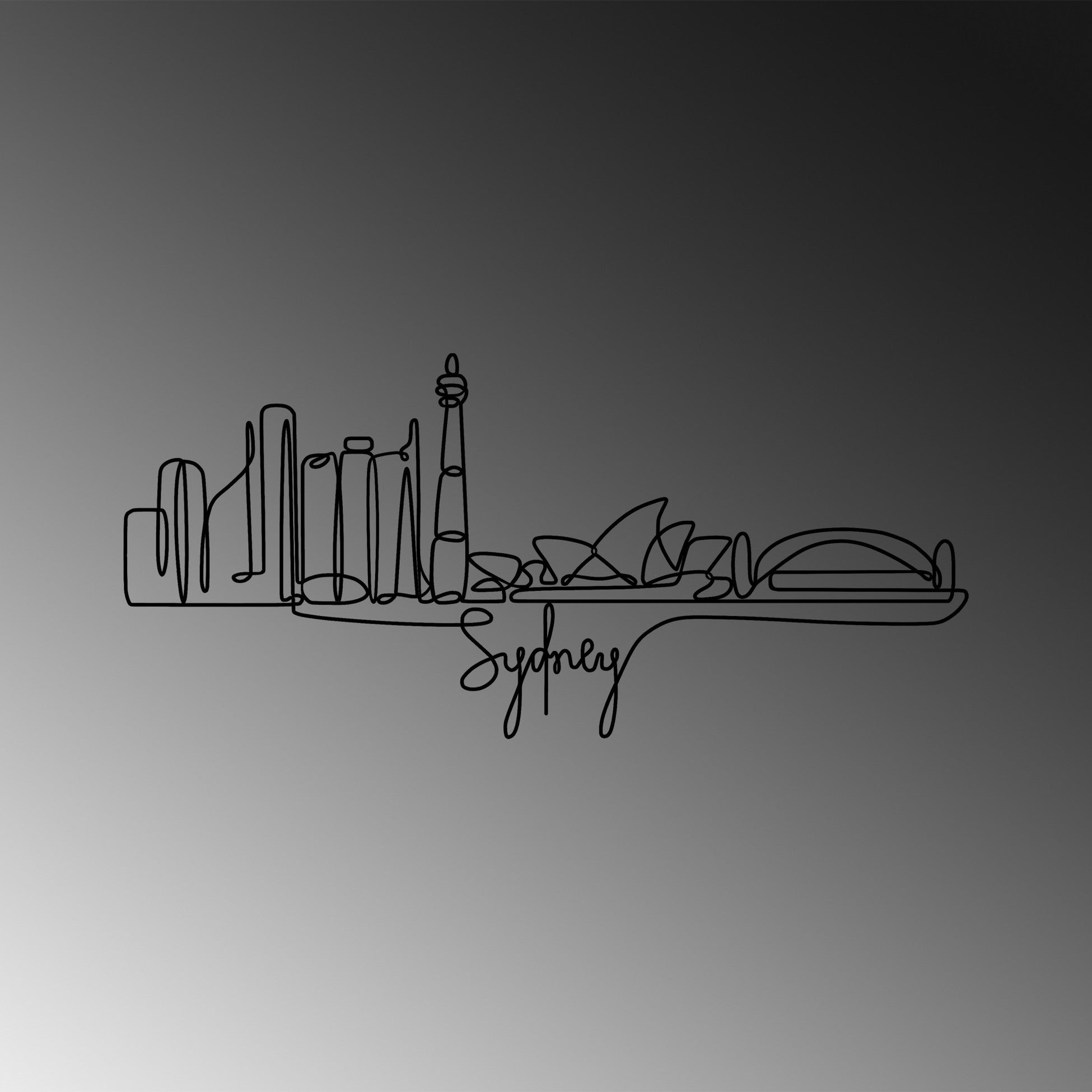 Accessoire mural en métal décoratif Sydney