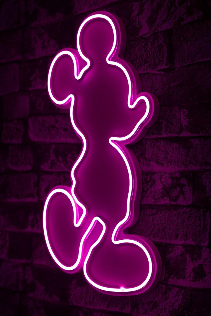 Éclairage LED en plastique décoratif Mickey Mouse - Pink
