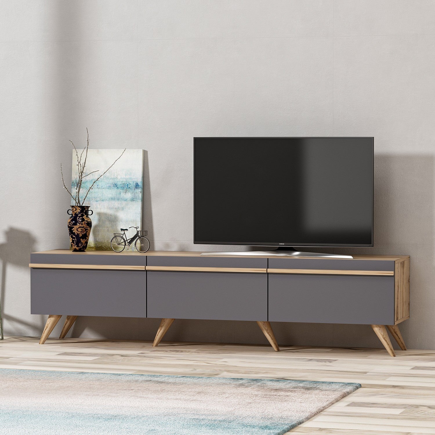 Meuble TV Amsterdam - Anthracite