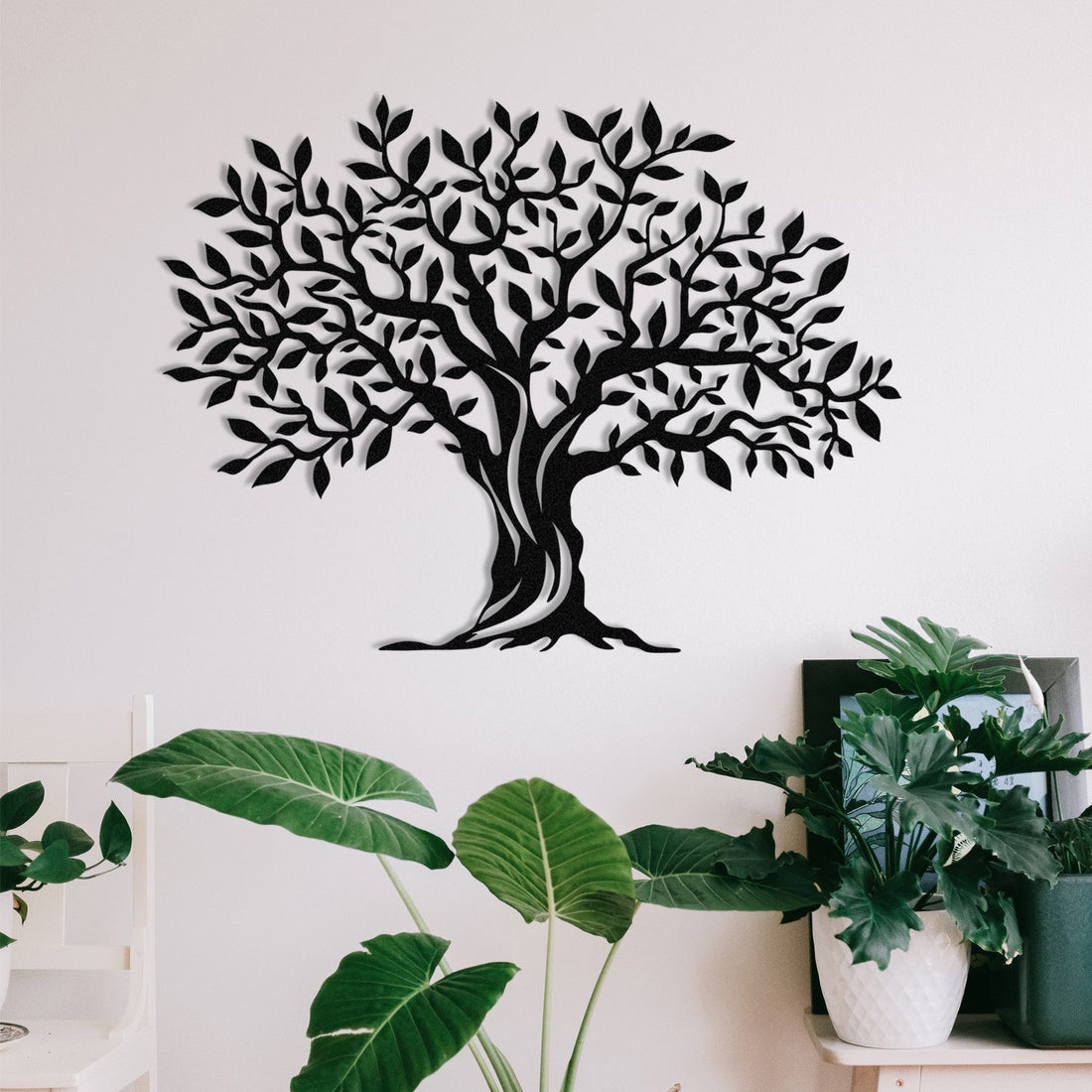 Accessoire mural en métal décoratif Yaprak Dokumu - M0111