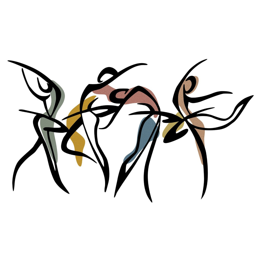 Accessoire mural en métal décoratif Dance M