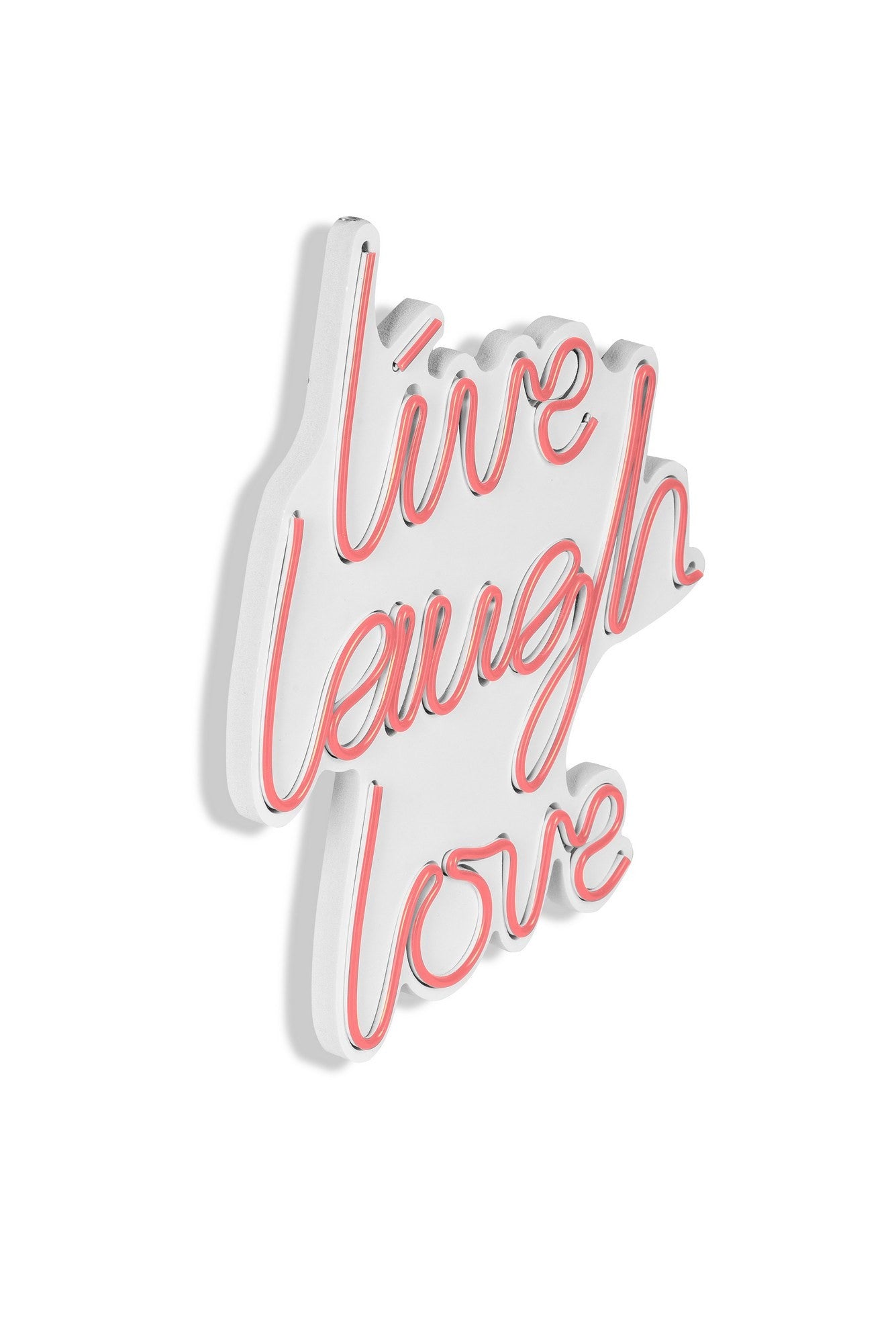 Éclairage LED en plastique décoratif Live Laugh Love - Pink