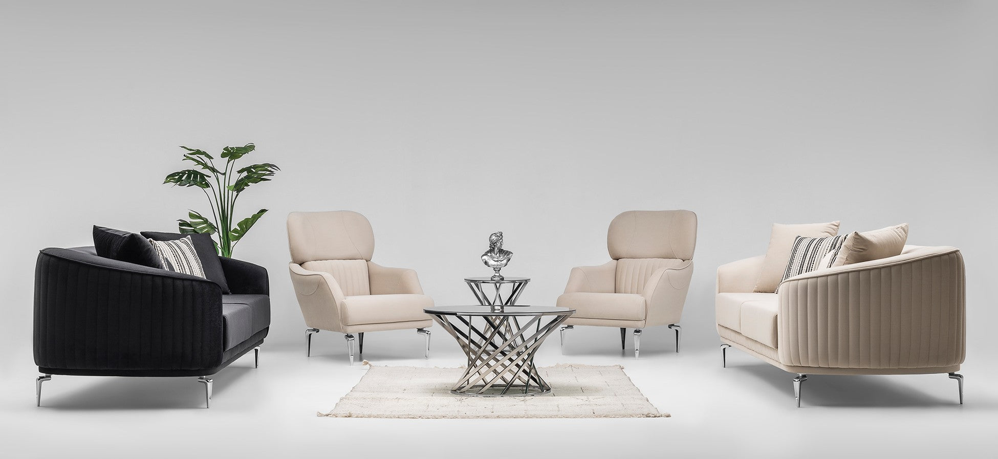 Aden Canapé 2 Places Crème