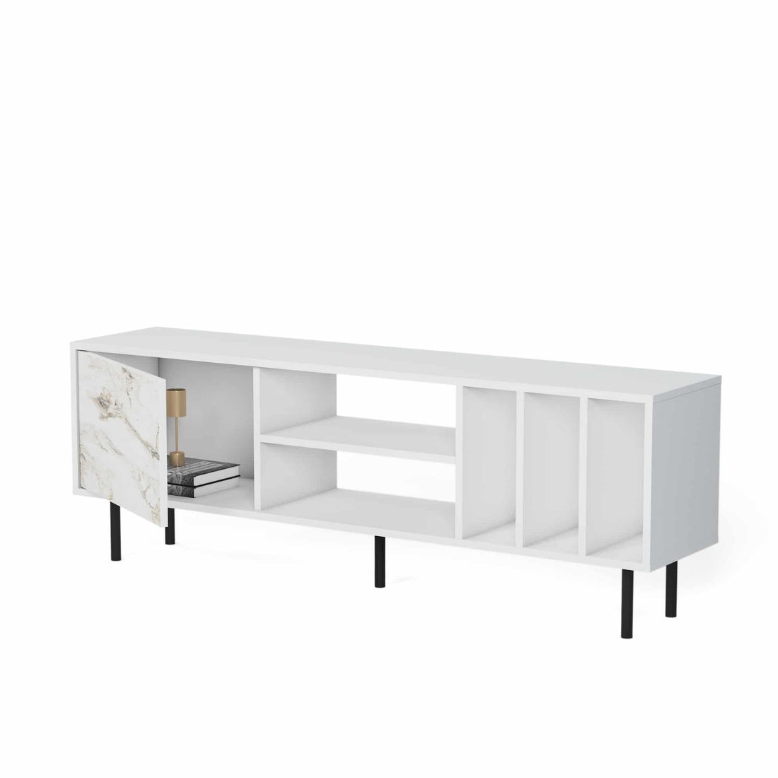 Piatra Meuble Tv blanc