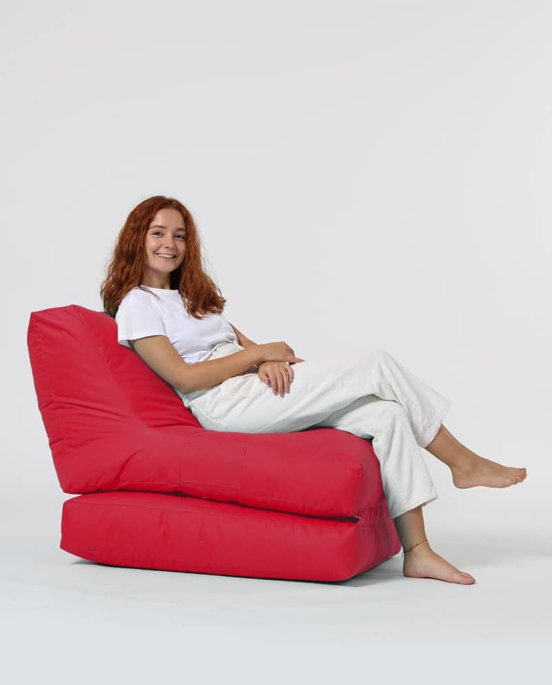 Siesta Pouf convertible / coussin de sol Rouge