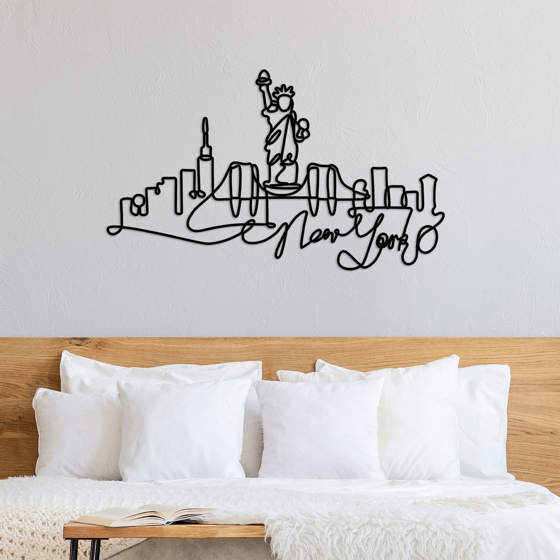 Accessoire mural en métal décoratif Newyork