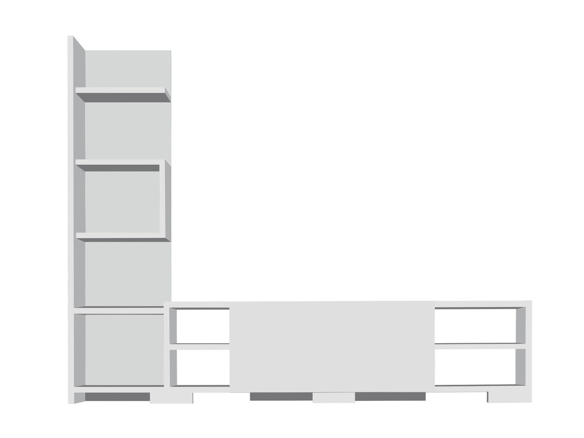 Unité de télévision Pera - White