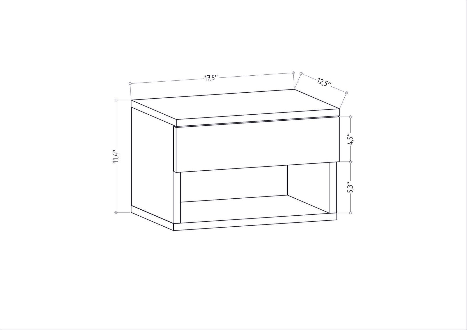La table de nuit Jamot - White