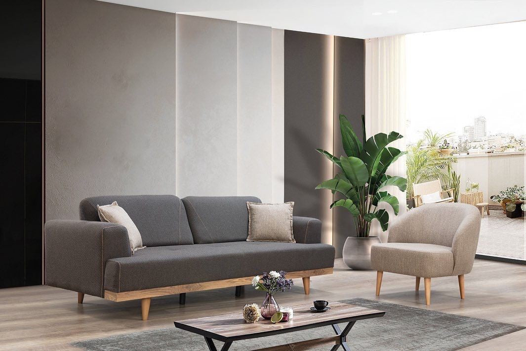 Valencia Canapé 3 Places Anthracite