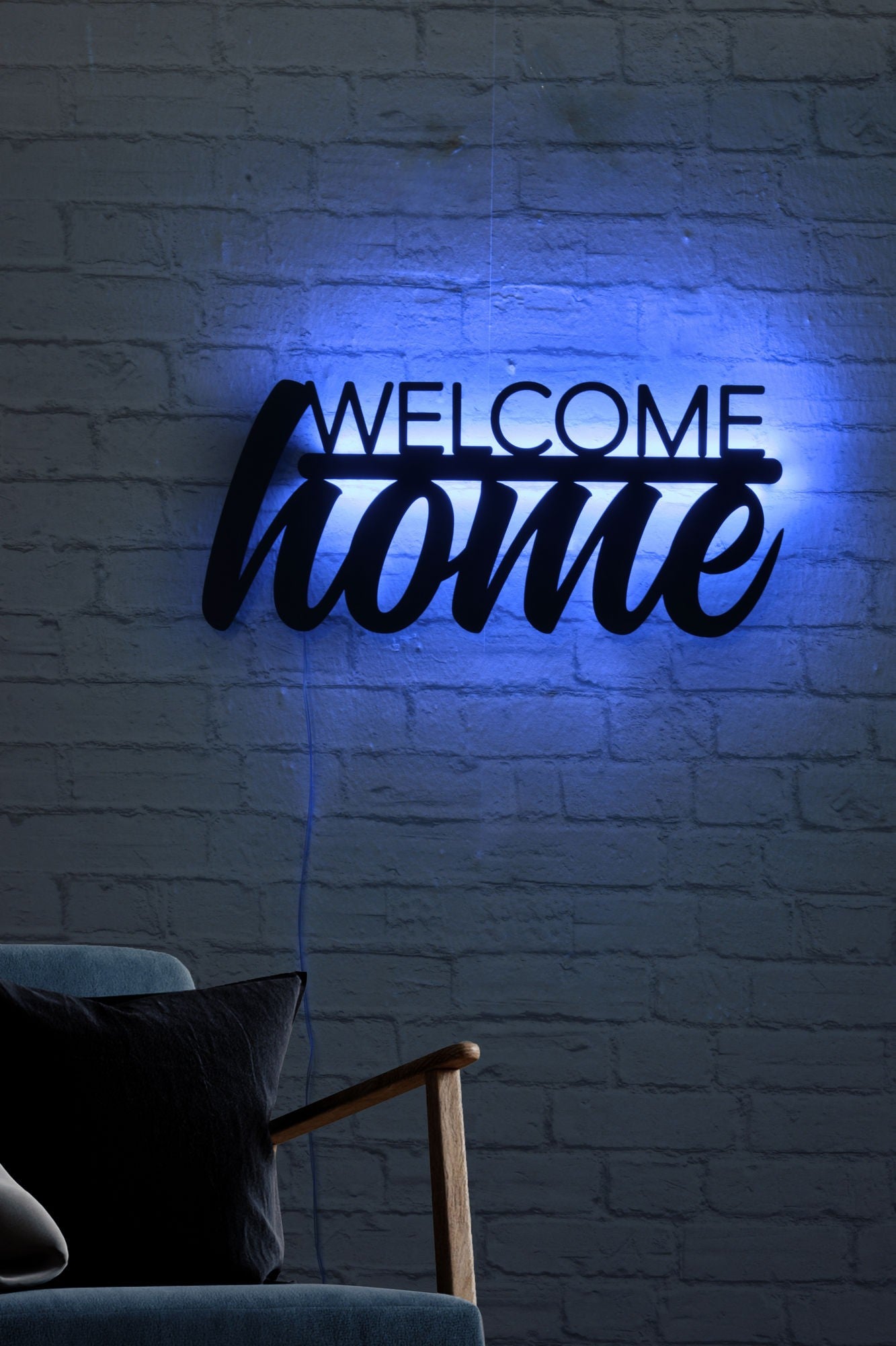 Éclairage LED décoratif Welcome Home - Blue