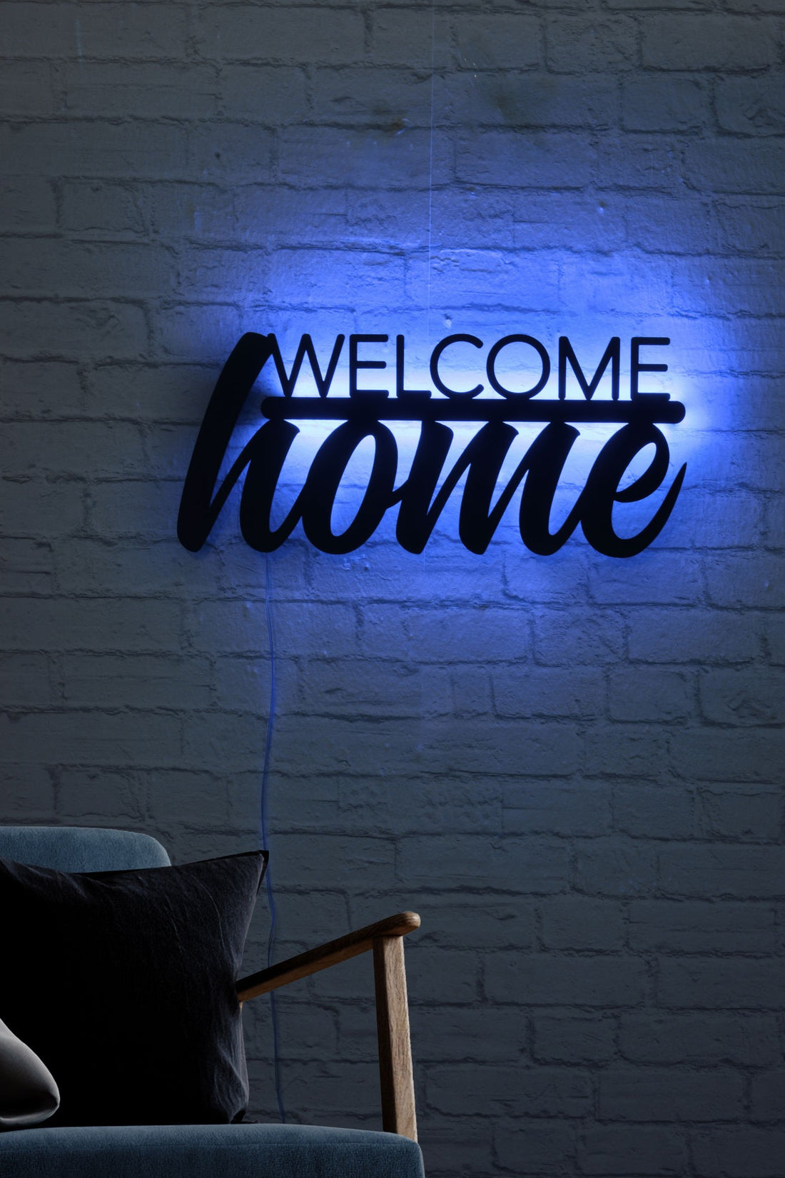 Éclairage LED décoratif Welcome Home - Blue