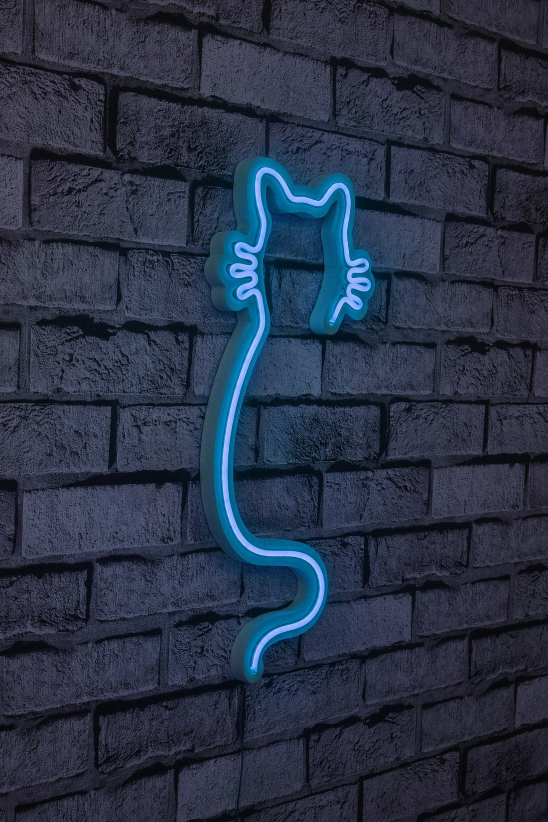 Éclairage LED en plastique décoratif Cat - Blue
