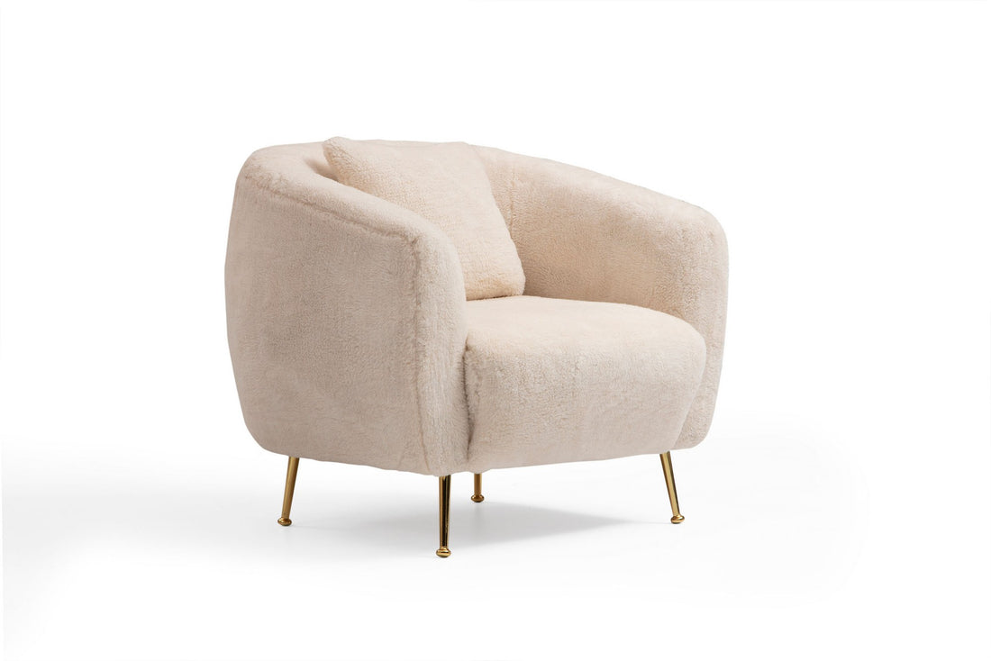 Fauteuil à oreilles Istiridye - Beige