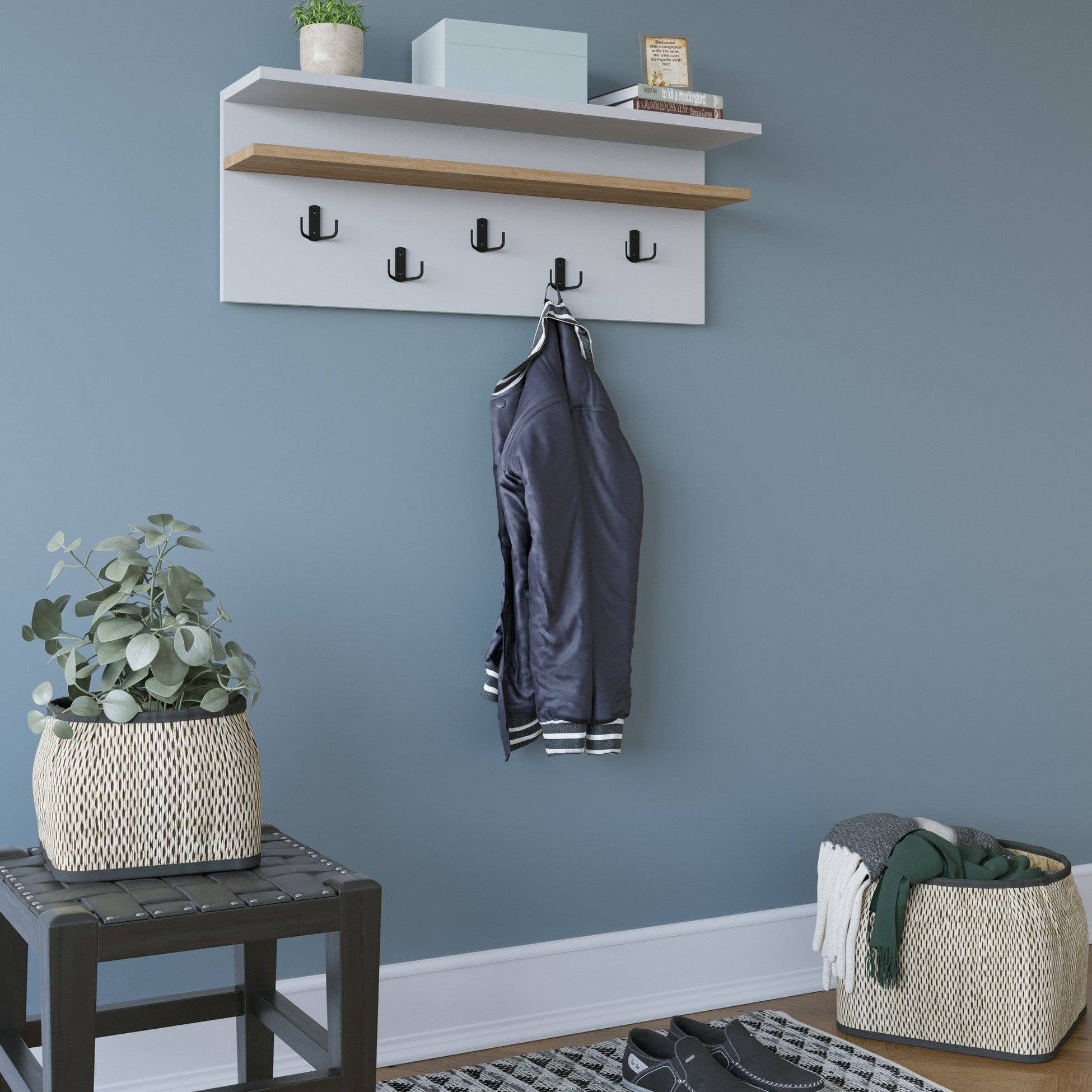 Cintre Rolker - White, Oak